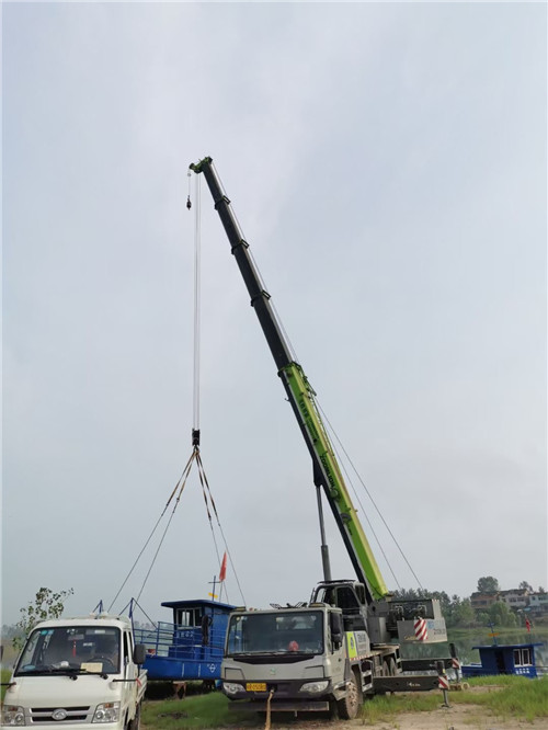 淮阴区桥梁建设吊装案例